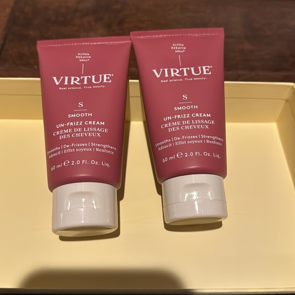 2 pcs Virtue Smooth Unfrizz Cream bundle!
